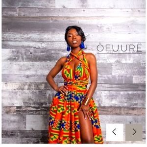 African print Maxi infinity dress
